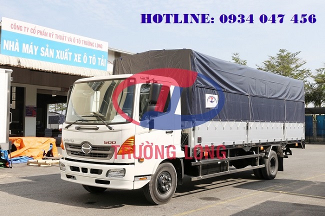 Xe tải Hino 6 tấn thùng dài mui bạt, xe tải Hino FC